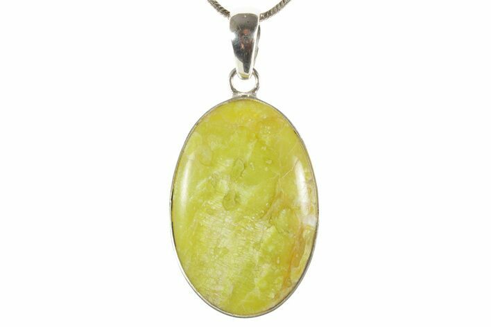 Yellow Turquoise Jasper Pendant (Necklace)- Sterling Silver #369930